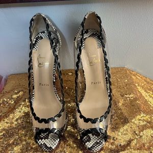 Hargaret Genuine Snakeskin Pump (Women) Size 40- U.S 9.